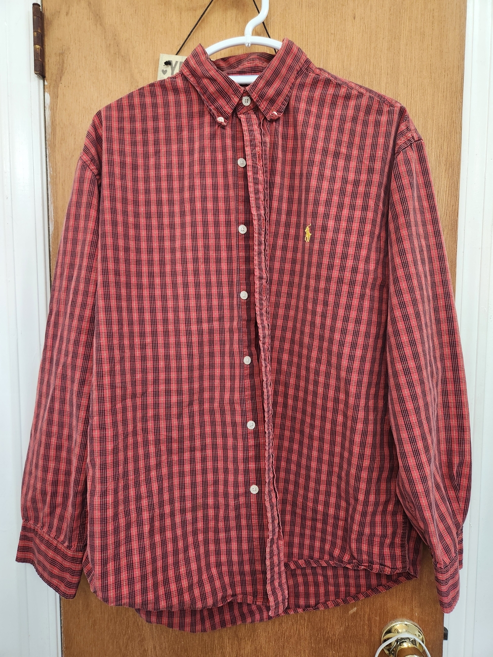 Ralph Lauren Red Plaid Button-Down Shirt